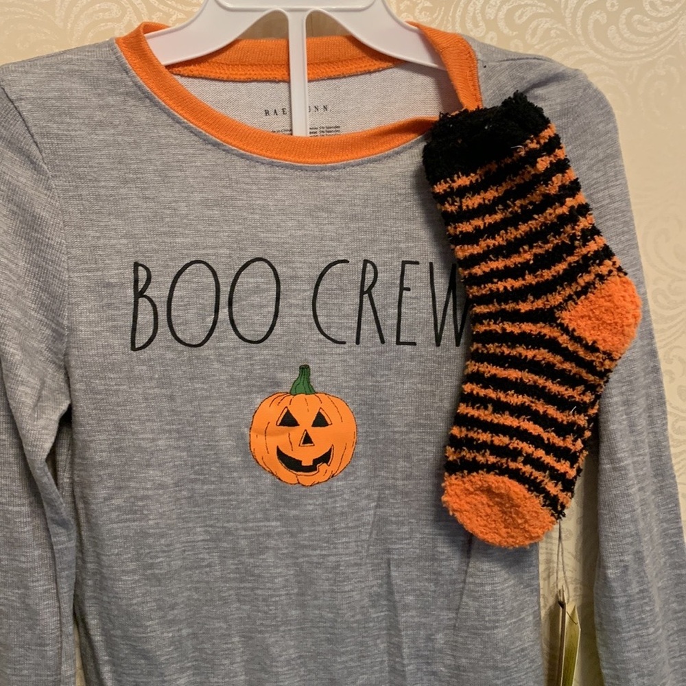 NWT Kid’s Rae Dunn Boo Crew Pajamas size 8 brand new